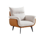 Elegant button-tufted detail on armchair