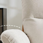 Modern minimalist arm chair in living room