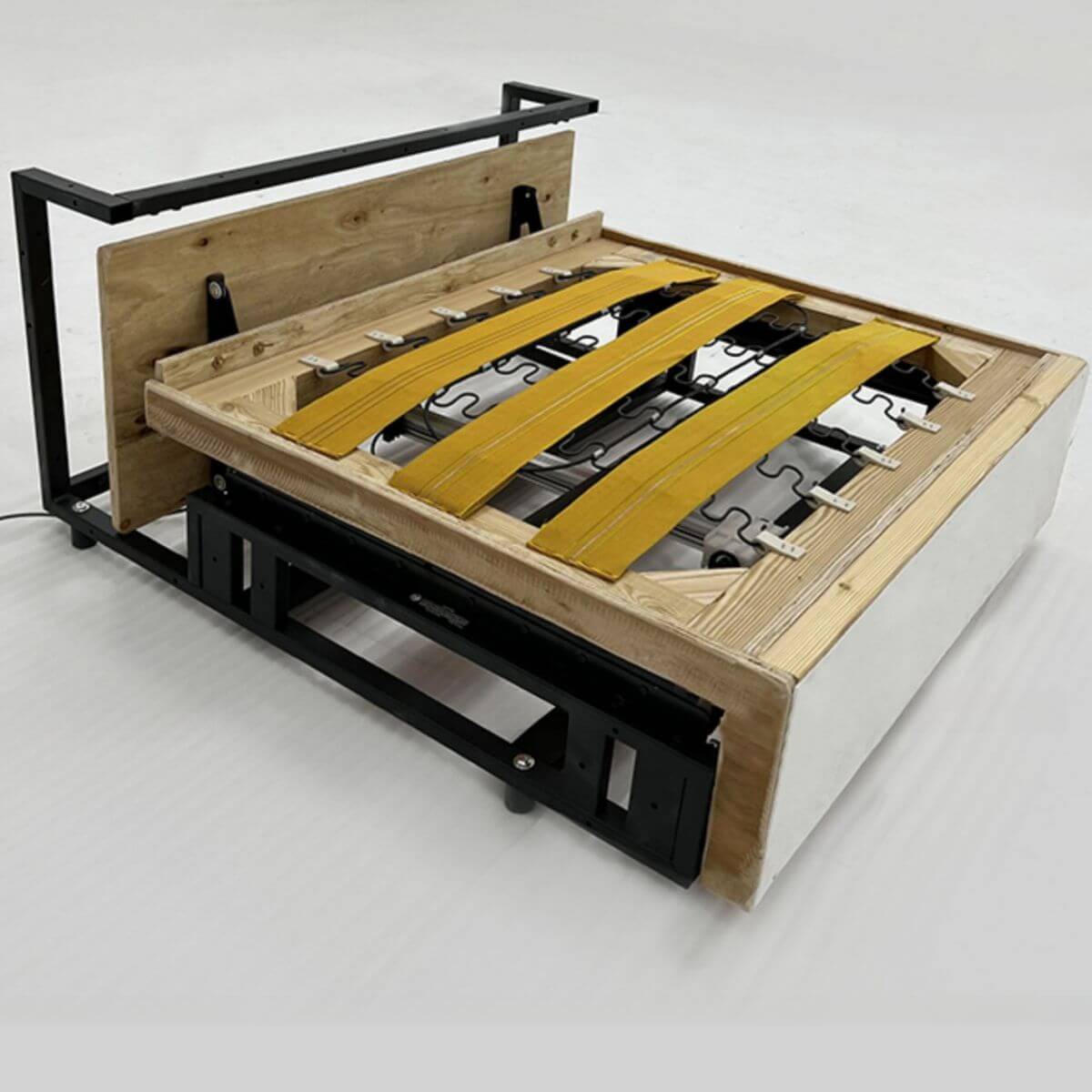 ミニマリスト ホワイト コンバーチブルソファ 3人掛け ソリッドカラー サブ画像