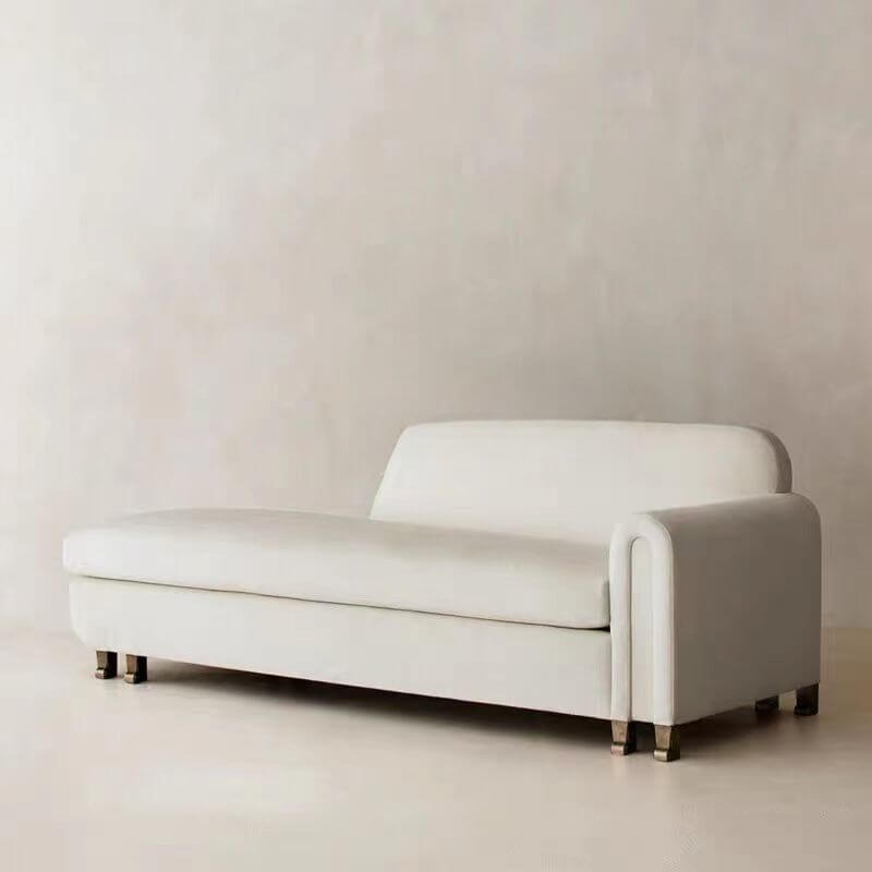 Modern solid color chaise lounge