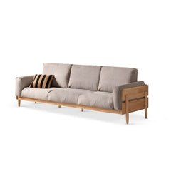 sepia standard sofa for three