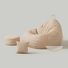 Khaki bean bag chair offering stylish comfort