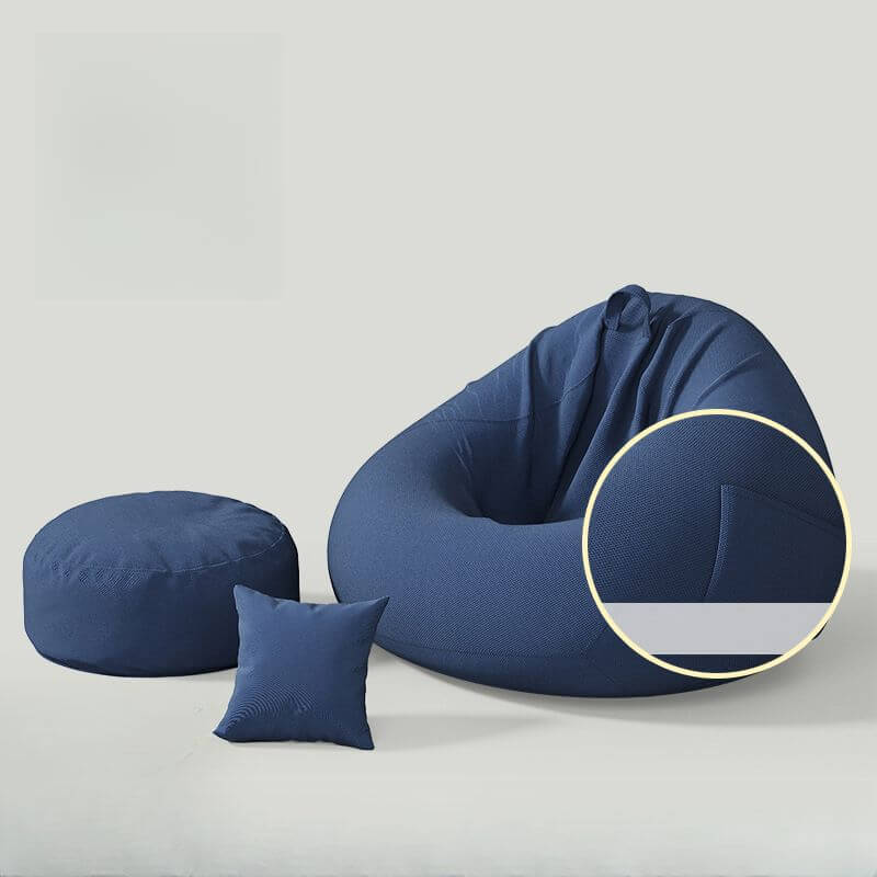 Royal Blue Portable Bean Bag for Outdoor Use