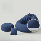 Royal Blue Portable Bean Bag for Outdoor Use