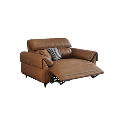 Cozy Mocha Sofa with Pillows