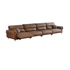 Mocha Convertible Sofa in Modern Living Room