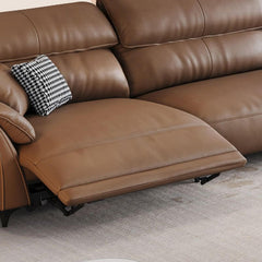 Multiple Cushion Options on Mocha Sofa