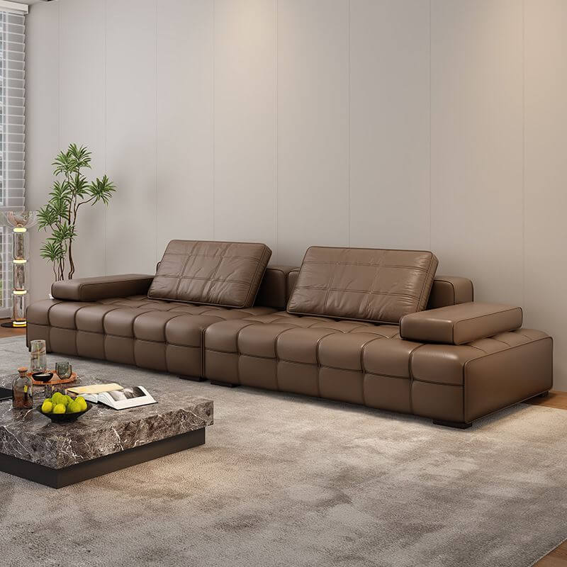 Mocha Sofa showcasing contemporary style