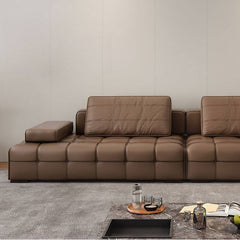 Mocha Sofa surrounded by stylish decor