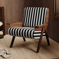 Stylish fixed back arm chair