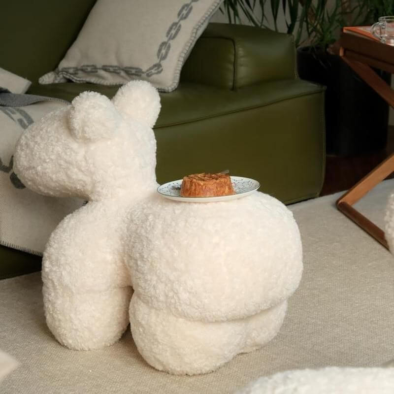 Modern Animal Tall Accent Stool Light Purple Main image