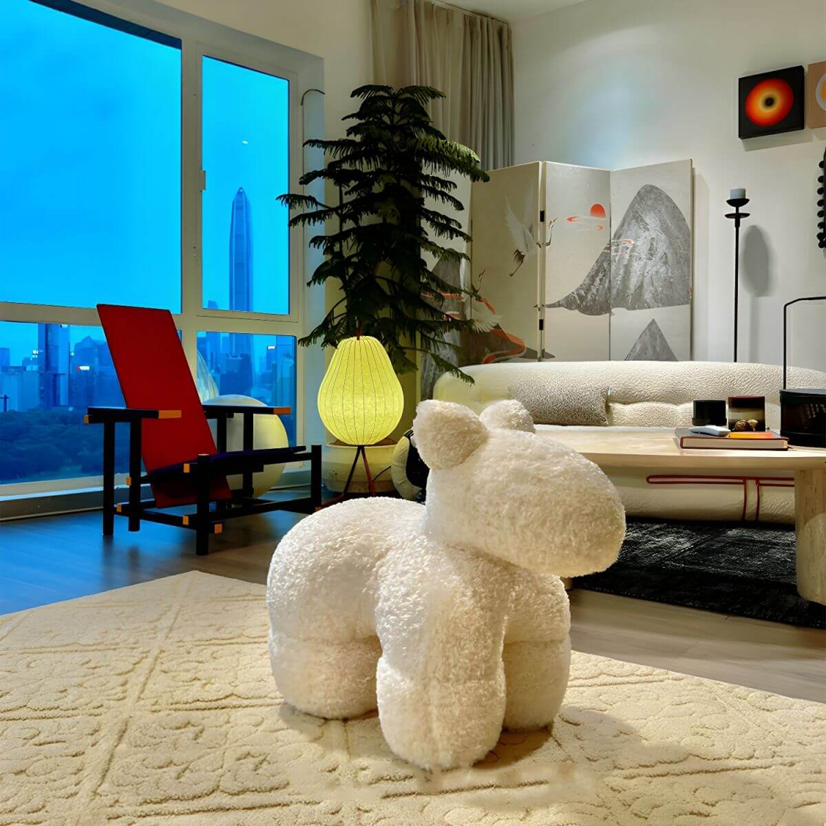 Modern Animal Tall Over 19'' Accent Stool in Multiple Colors Secondary image