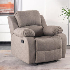 Solid color upholstery recliner for stylish interiors