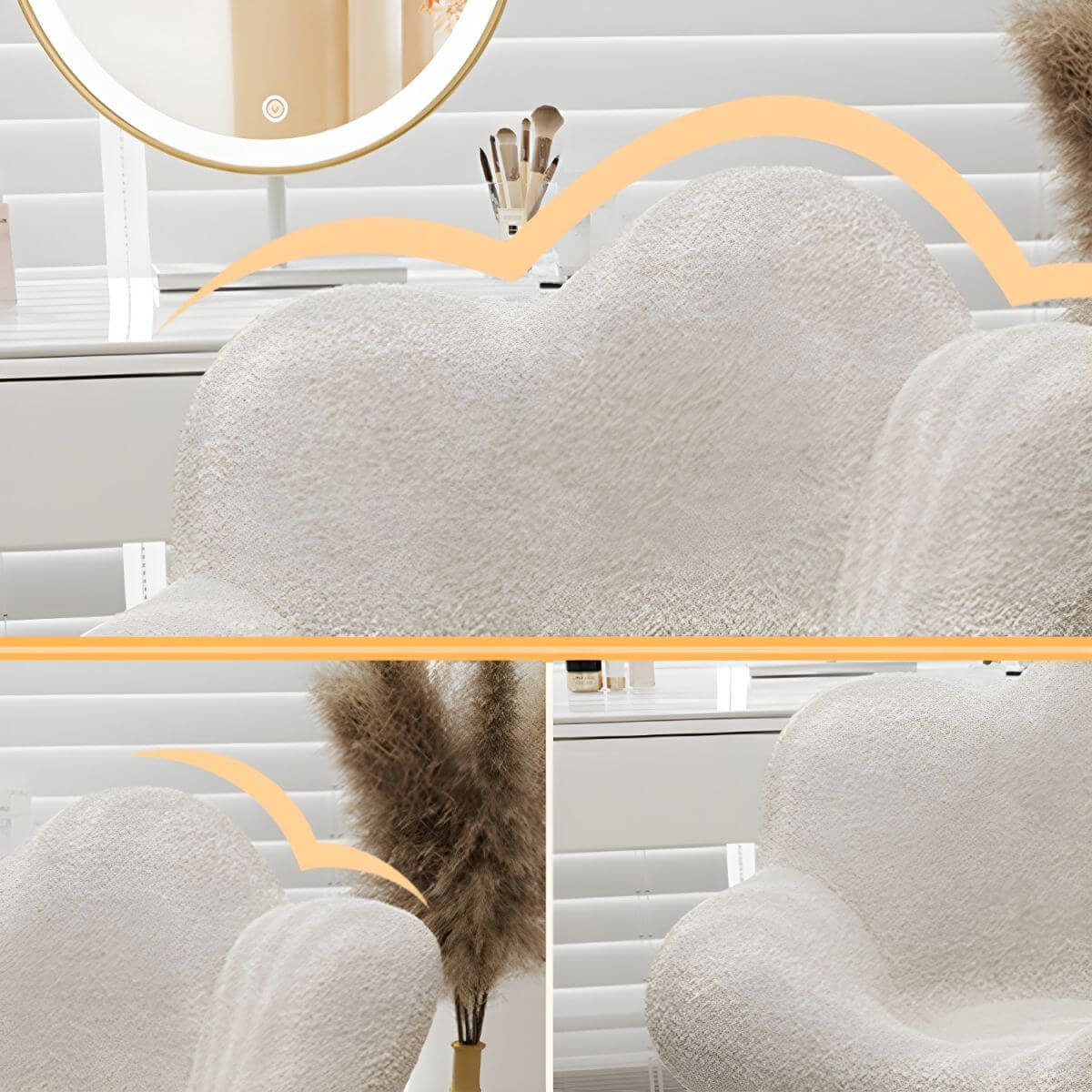 Variety of Color Options for Vanity Stool