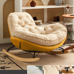 Elegant modern rocking chair with spindle back design