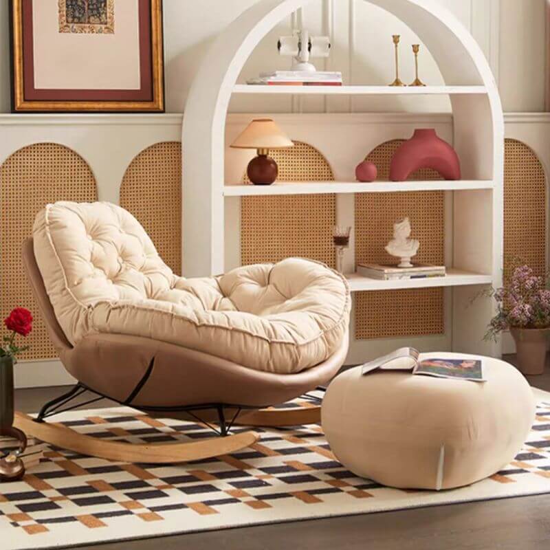 Comfortable rocking chair for indoor use in modern style