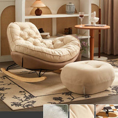 Elegant modern rocking chair with spindle back design