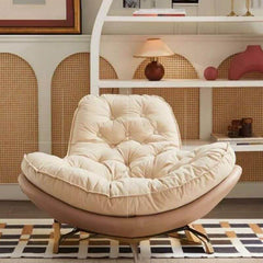 Elegant modern rocking chair with spindle back design