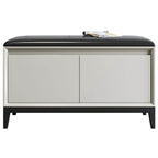 Chic Storage Ottoman with Nailhead Trim