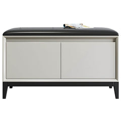 Chic Storage Ottoman with Nailhead Trim