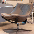 Blue and citrus modern side chair with solid color pattern and tight back design