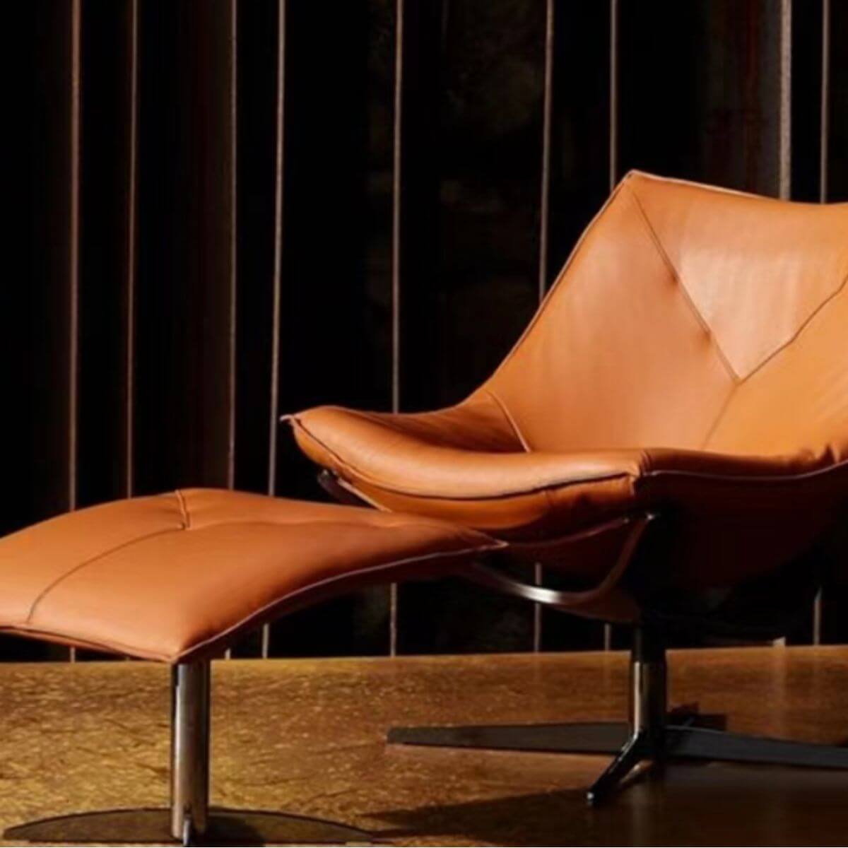 Blue and citrus modern side chair with solid color pattern and tight back design