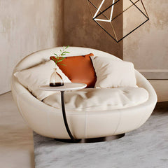 Modern Chair in White from the front view