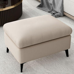 Modern rectangle ottoman in dark gray