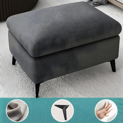 Light brown rectangle footstool