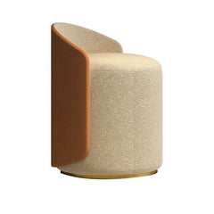 Beige Cushion Modern Vanity Stool in Bright Room