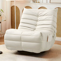 Orange ergonomic recliner with locking back feature