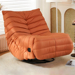 Green anti-cat scratch leather recliner for living space