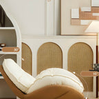 Natural wood legs detail