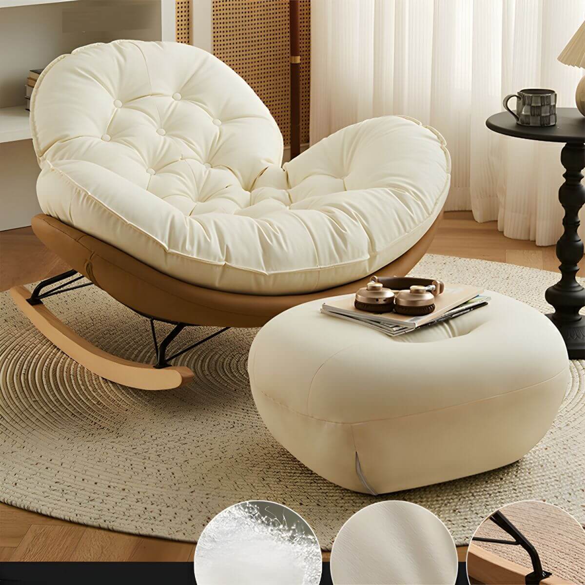 Comfortable indoor rocking chair Main image