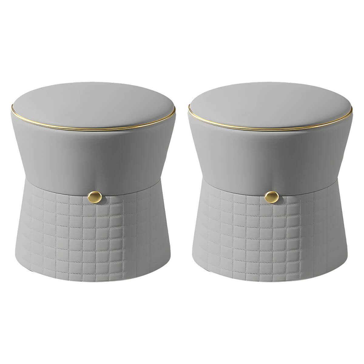 Versatile mini pouf for home decor