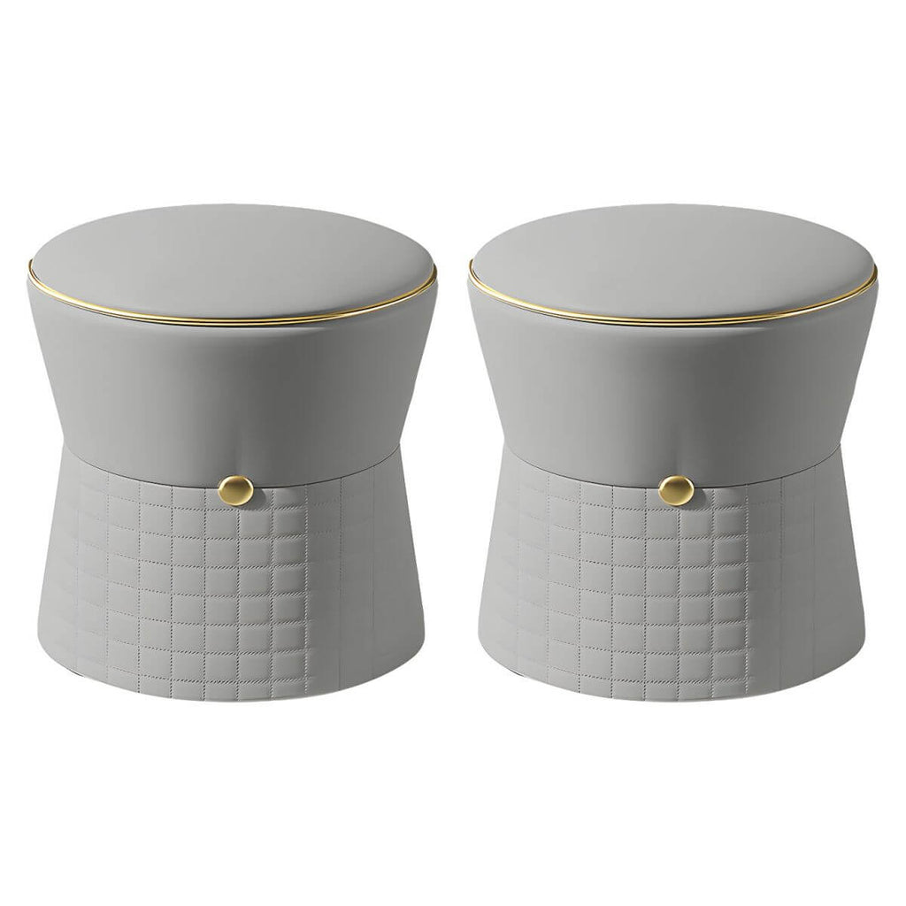 Versatile mini pouf for home decor