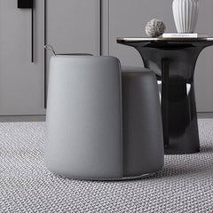 Unique-shaped brown pouf for contemporary interiors