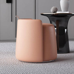 Small pouf ottoman in a unique shape for versatile use