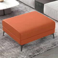 Vibrant cyan footstool with sponge filling