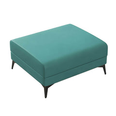 Chic orange footstool for extra seating