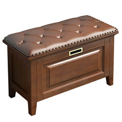 Elegant ottoman used as a coffee table