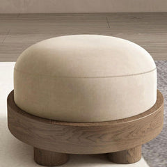 Green round ottoman for stylish home decor