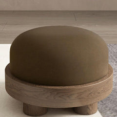 Cozy flannel ottoman - Grey