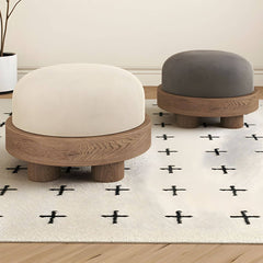 Cozy flannel ottoman - Grey