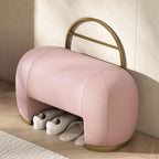 Vibrant orange ottoman for modern decor