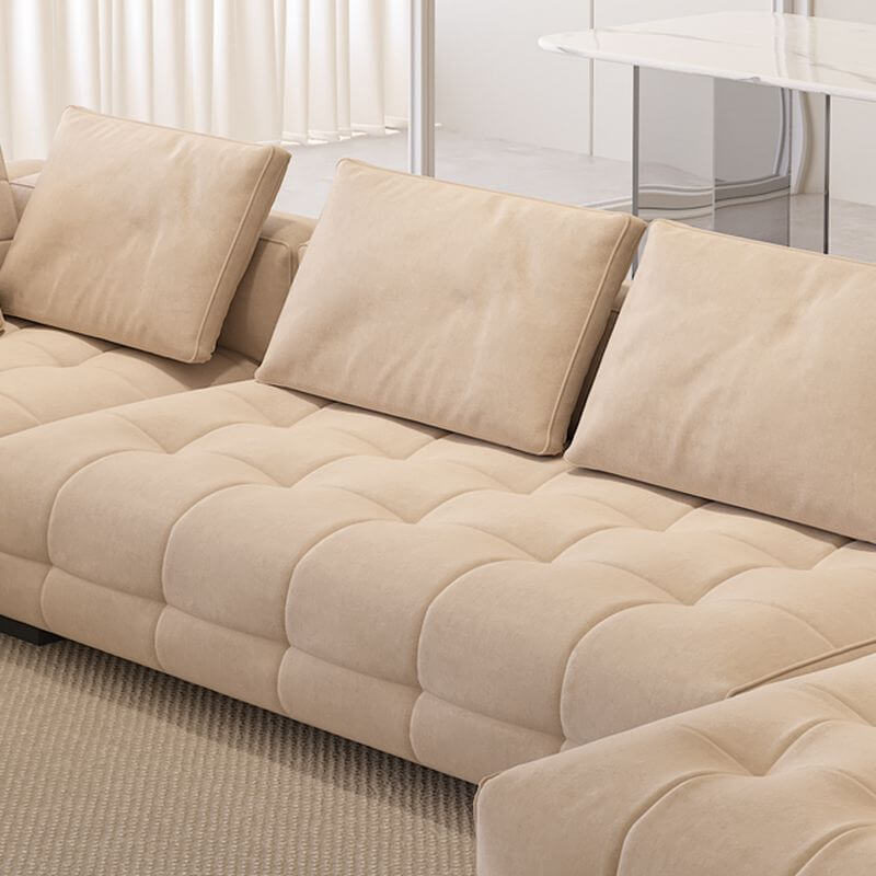 Elegant L-Shape sofa set in contemporary decor