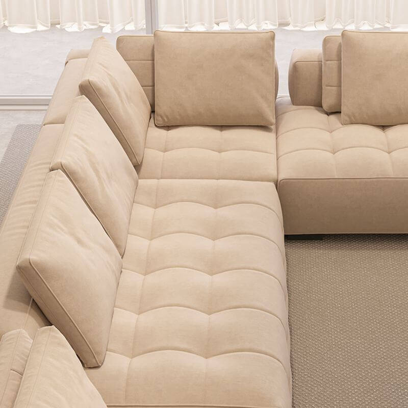 Removable cushion covers of the sofa