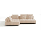 Side angle of Modern L-Shape sofa with concealed support