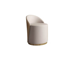 Comfortable seating on faux leather stool