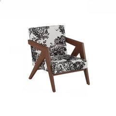 Modern Natural Wood Frame Accent Chair